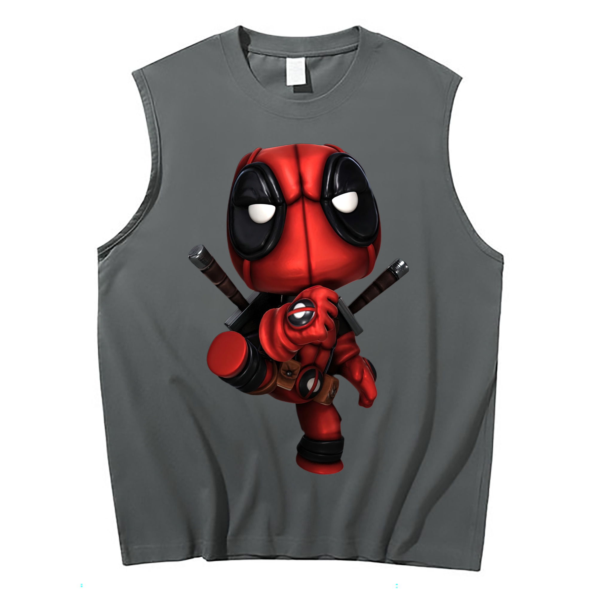 （画像用） Deadpool デッドプール コットン100％タンクトップ（フロントプリント）